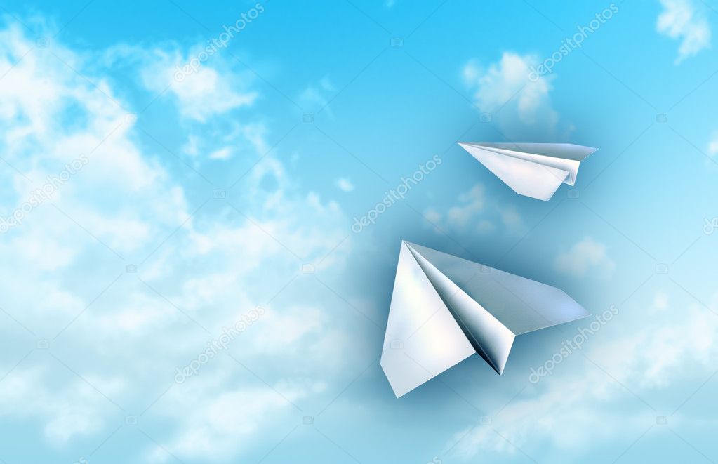 depositphotos 2014443 stock photo paper planes